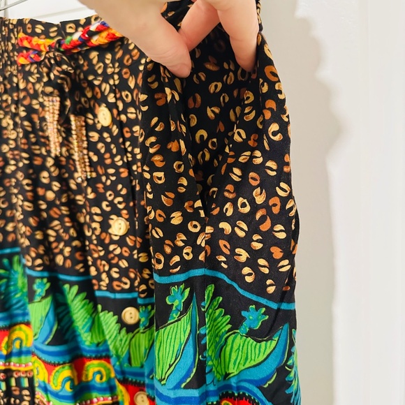 Vintage 2-Piece Set | LA Sport by Lori Ann Skirt and Jacket Set Vibrant Pattern - Picture 11 of 14